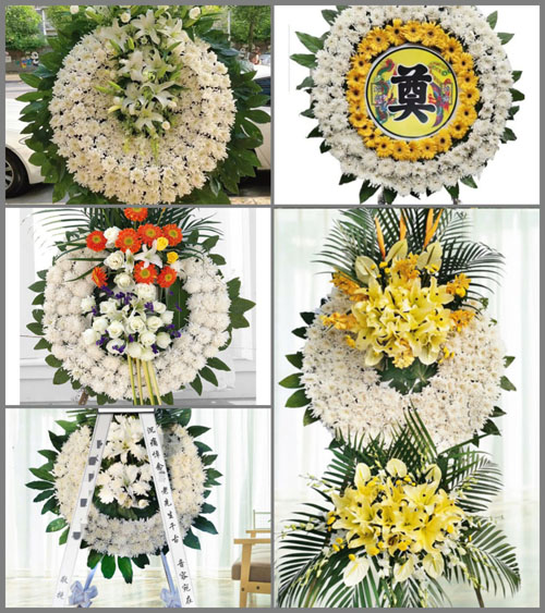 四川成都邛崃市回龙镇五员村花圈速递