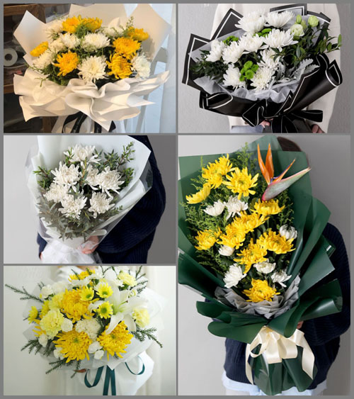 四川成都邛崃市回龙镇五员村白事花束代送